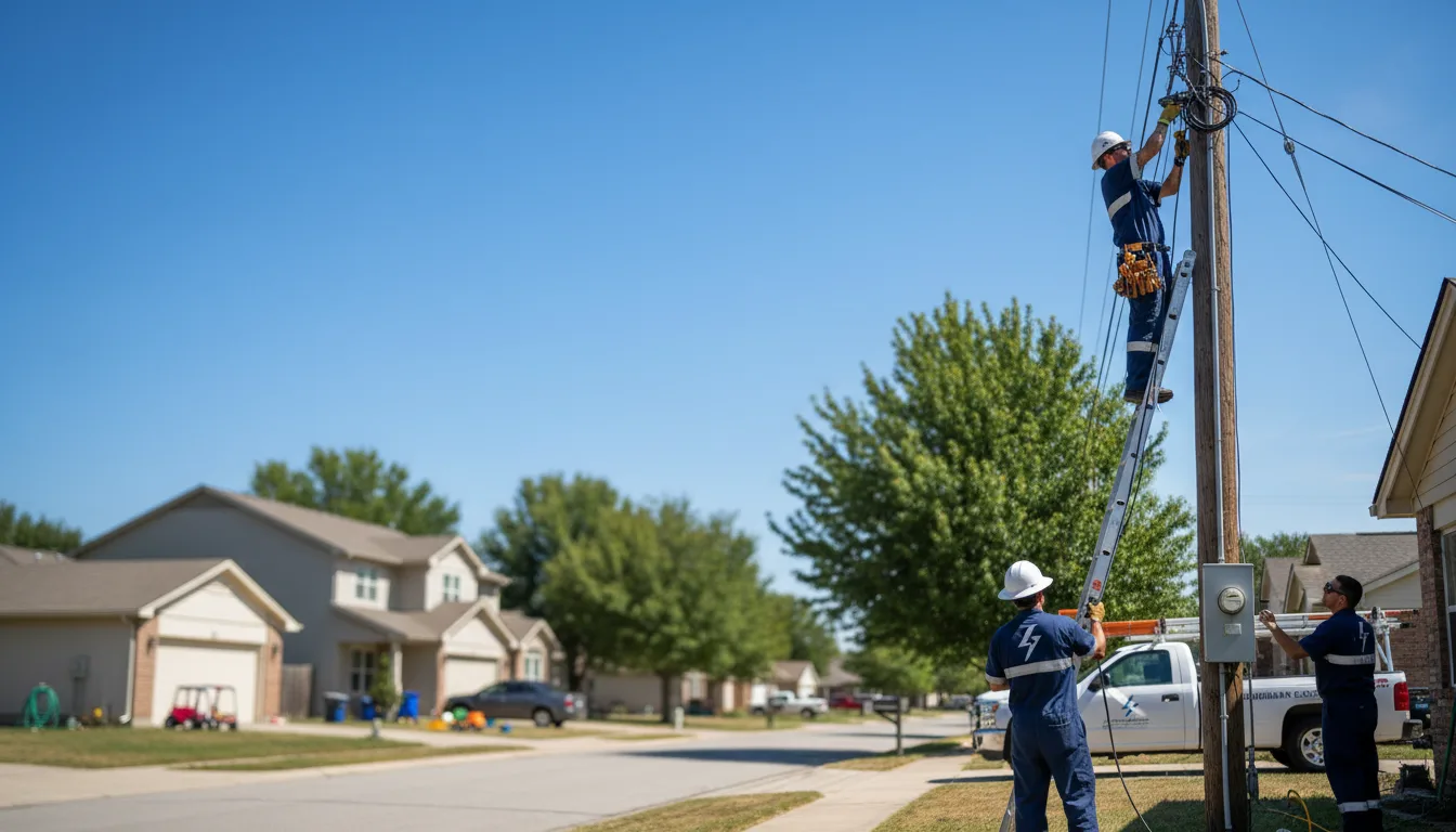 Residential electrician providing installation services in Adolphus, KY